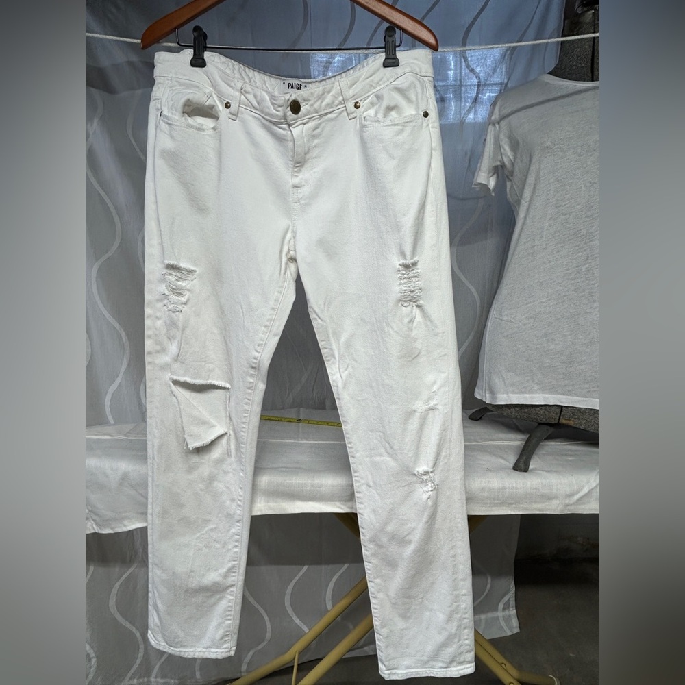 PAIGE Crisp White Denim Jeans